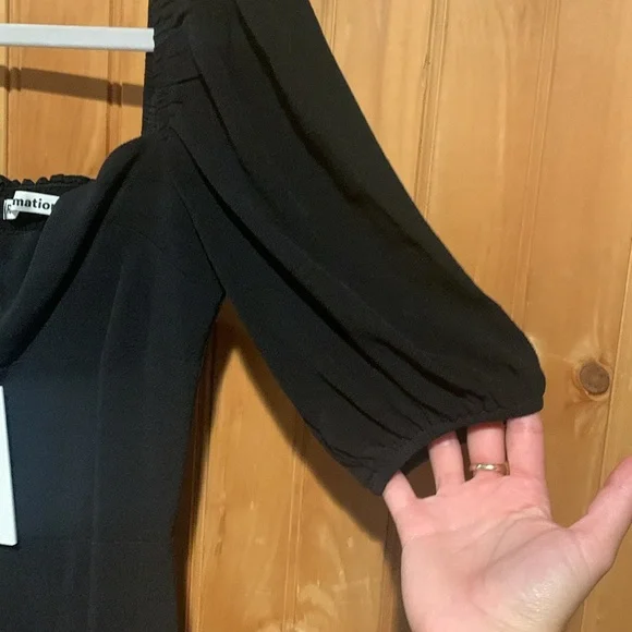 NWT Reformation Black Dress - Picture 6 of 10